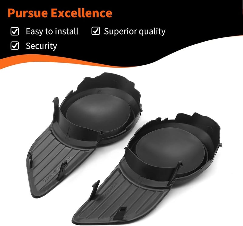 Aspaton 2Pcs Driver and Passenger Side Fog Light Covers Compatible with 2011-2017 Sienna 5212708020 5212808020 TO1039169 TO1038169 - Image 3